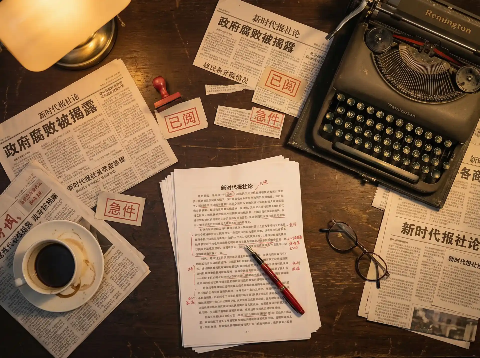 海角网-新闻资讯门户|独家内容|热门事件速递 - 报社编辑部工作场景